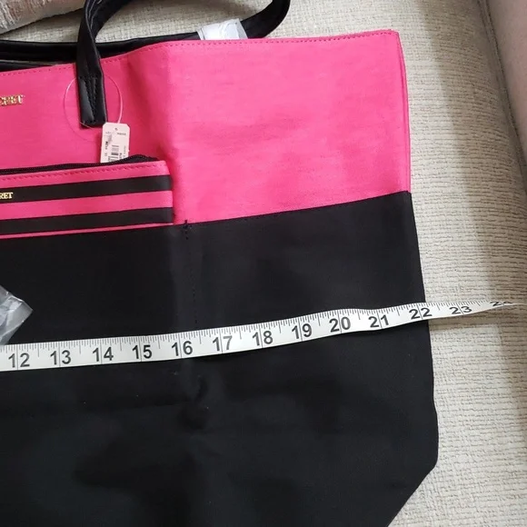 Victoria Secret Pink/Black Tote New with Tags 🥳 - Picture 9 of 16